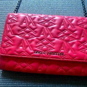Armani Exchange Chain/Card carrier purse